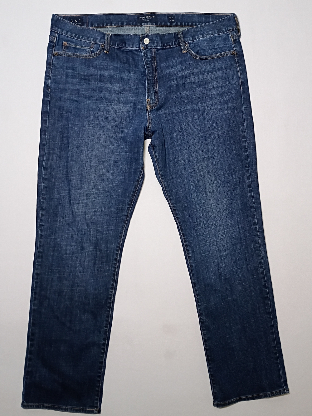 Lucky Brand Mens 361 Vintage Straight Jeans 42X34 Dark Wash Denim